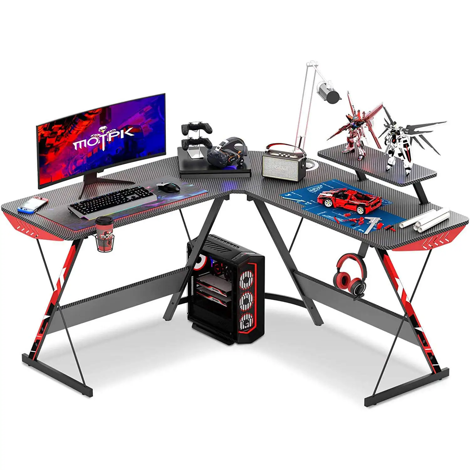 Factory Combination L Shaped Corner E-Sports Computer Desk Home Learning Gaming Table For Pc
