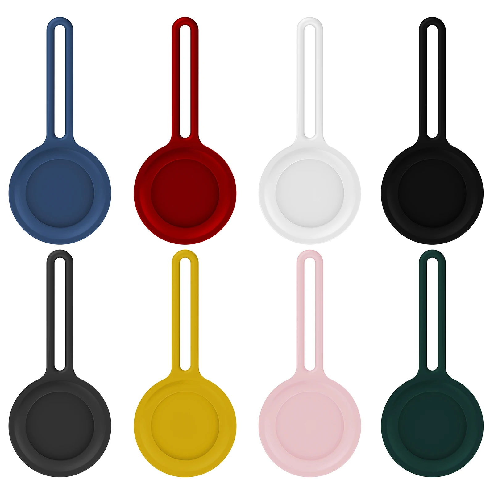 2021 leather protector pet protective cover dog collar leather case airtag