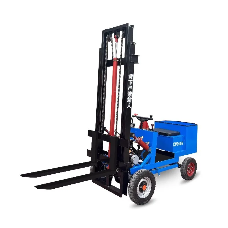 Fully automatic electric stacker forklift small four-wheel hydraulic lift truck loading and unloading truck