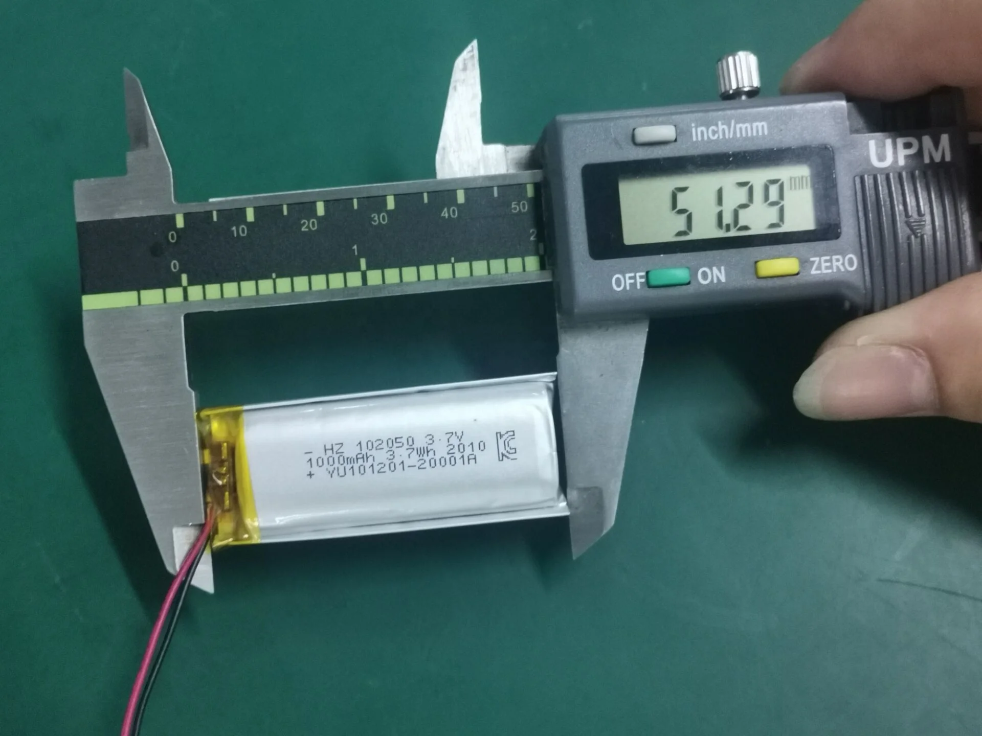 Manufacturer KC rechargeable lithium battery 102050 3.7V 1000mAh li ion polymer battery