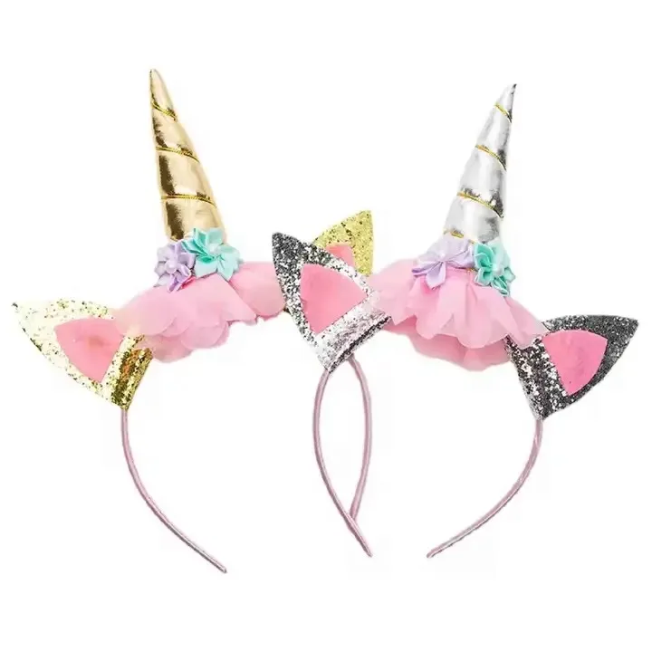 Cute unicorn hair loop hair band ornament for girls