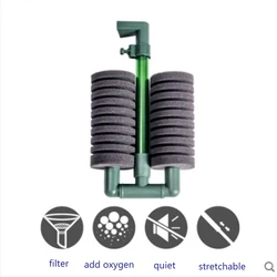 Atman Ultra Quiet Cheap Sponge  Filter L Telescopic Tube Add Oxygen For Aquarium Fish Tank  Aquarium Sponge Filter