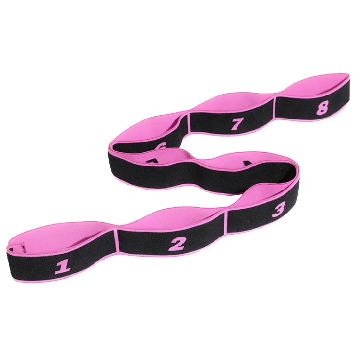 Physical Therapy Multi Loop Elastic Stretching Resistance Yoga Strap