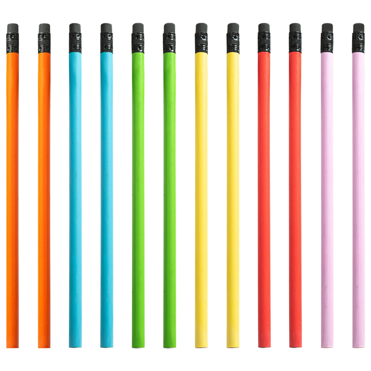 Promotion Cheap Multi-color HB Pencil Printed Custom Logo Pencil HB Pencil With Black Eraser