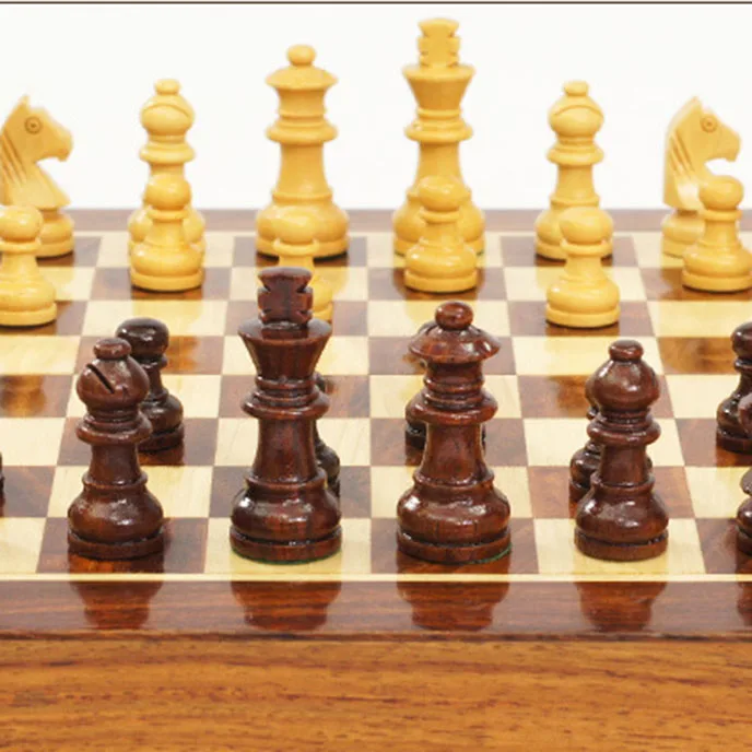 
Wholesale Modern chess set ajedrez wood luxury folding chess board scacchi with high quality magnetic pieces 