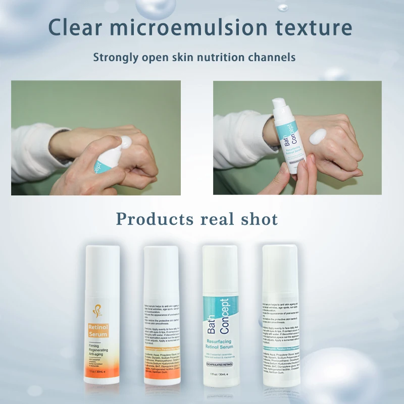 OEM Facial Post-Acne Marks Retinol Serum Brightening Hyaluronic Acid Collagen Brightening Facial Repair face cream & lotion