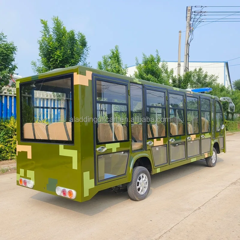 17-местный Электрический экскурсионный автобус патрульная машина безопасности кампуса веер цветной четырехколесный