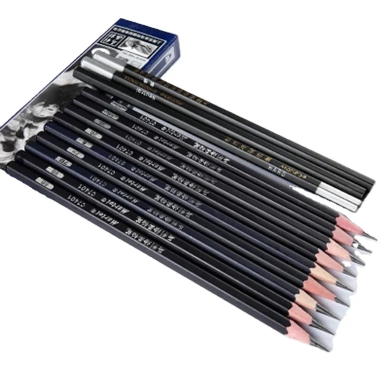 Карандаш для рисования Maries профессиональное качество 12 шт./кор. 2H/HB/2B/3B/4B/5B/6B/7B/8B/10B/12B(super dark)/14B заточенные художественные принадлежности