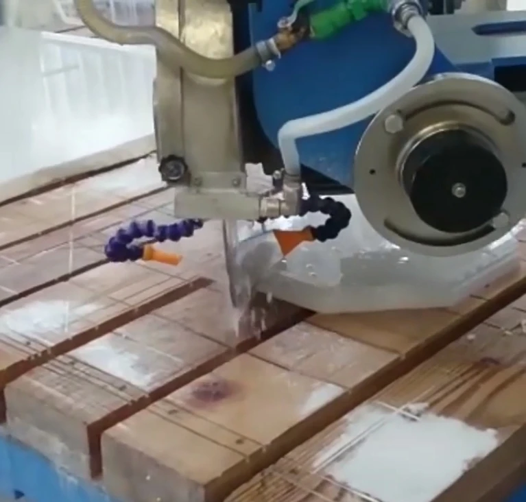 Granite Bridge Saw 4 5 Axis Stone Bevel Cutting Machine Carving Marble Granite Tile kitchen Countertop