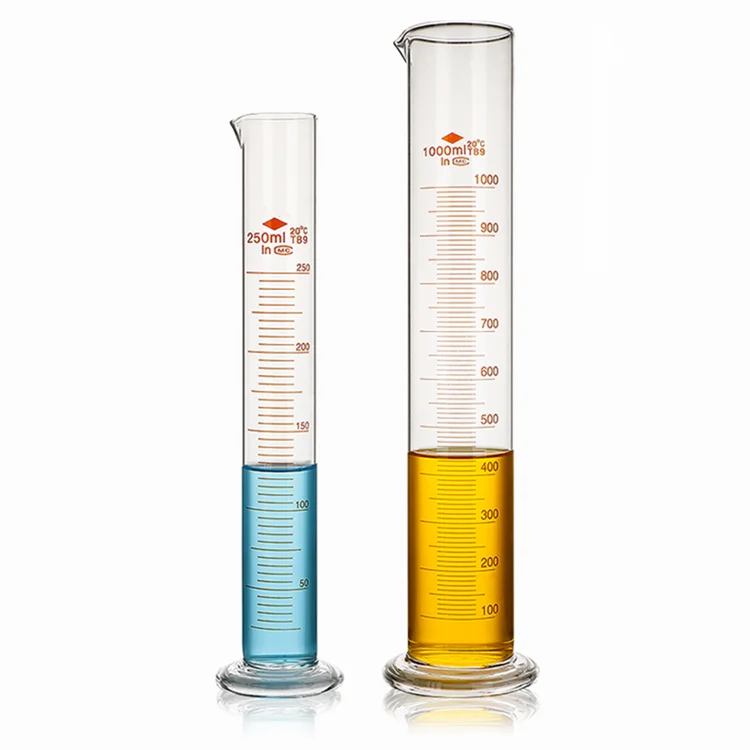 Glassware Boro3.3 Glass Measuring Cylinder with Graduation and Spout with high quality