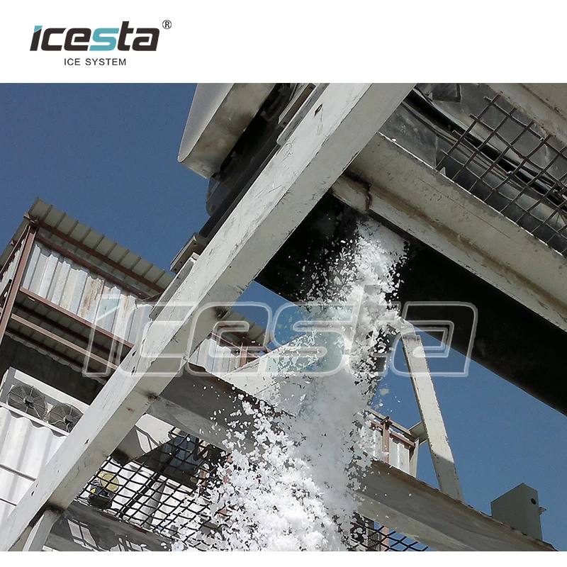 ICESTA Ice Systems 20t 40t 60t concrete cooling ice plant for Middle East Selling well products