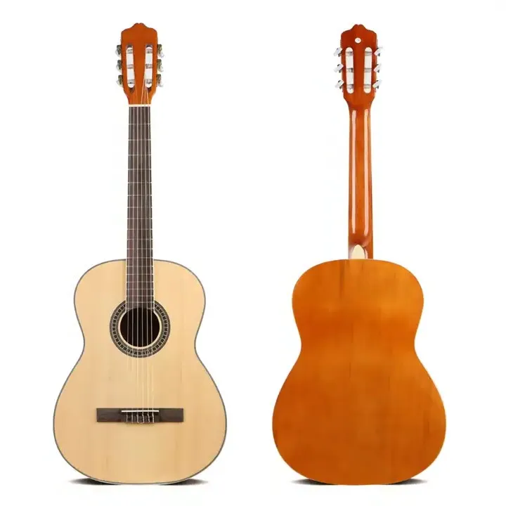 Acoustic Portable GCL-204S Model Spruce Classic Guitar 39' Beginner-Friendly Colored Wooden Intelligent Music Learning Yoga