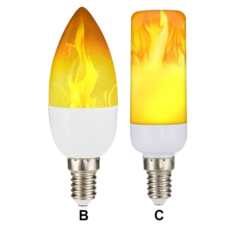 New Decoration Vintage Led Fire Lights Flicker Flame Effect Light Bulb Led Lights For Decoration
