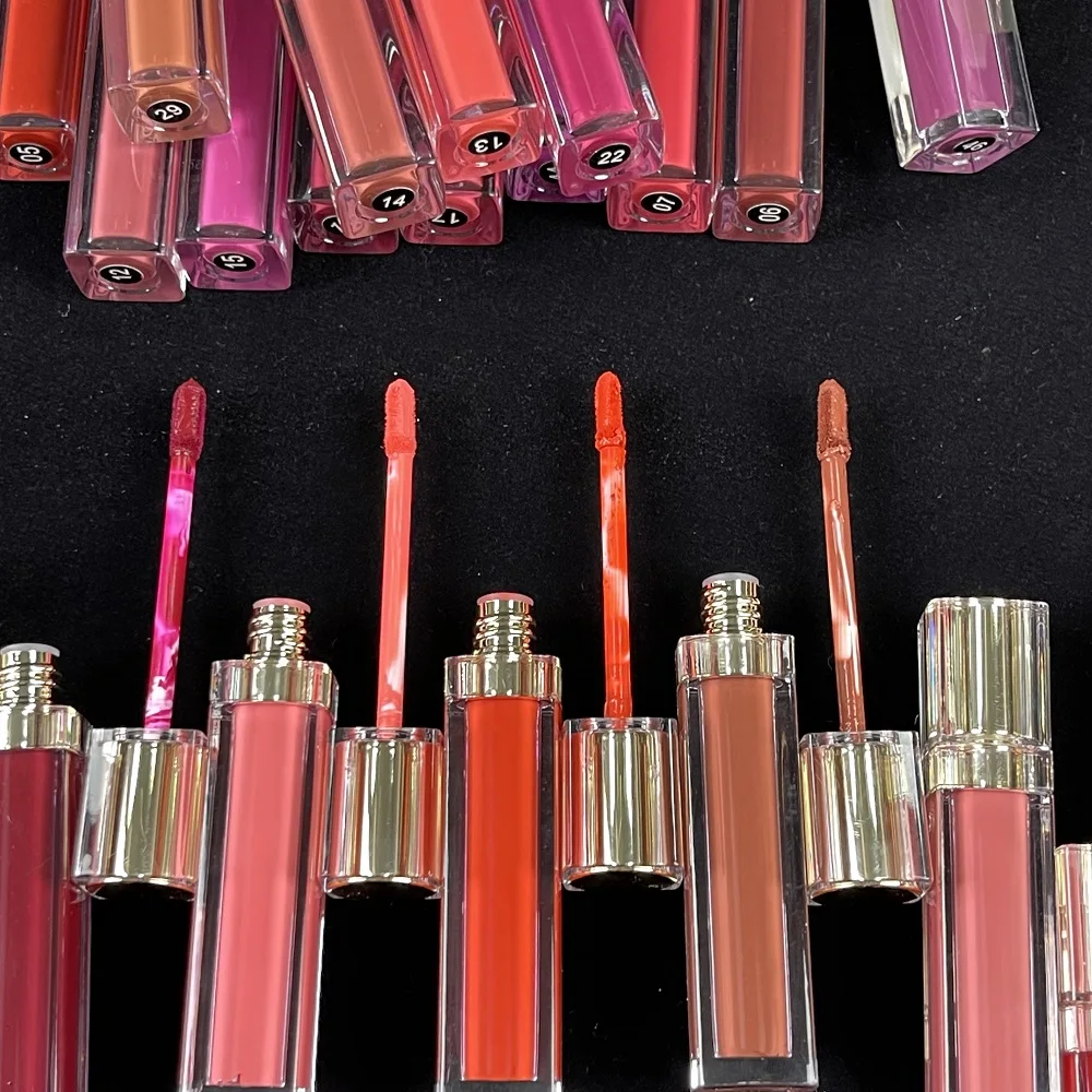 Vegan custom matte waterproof lipstick private label matte liquid lipstick