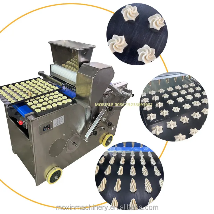 MOXIN Multi Function Automatic strawberry butter coikies making Machine with jam depositor