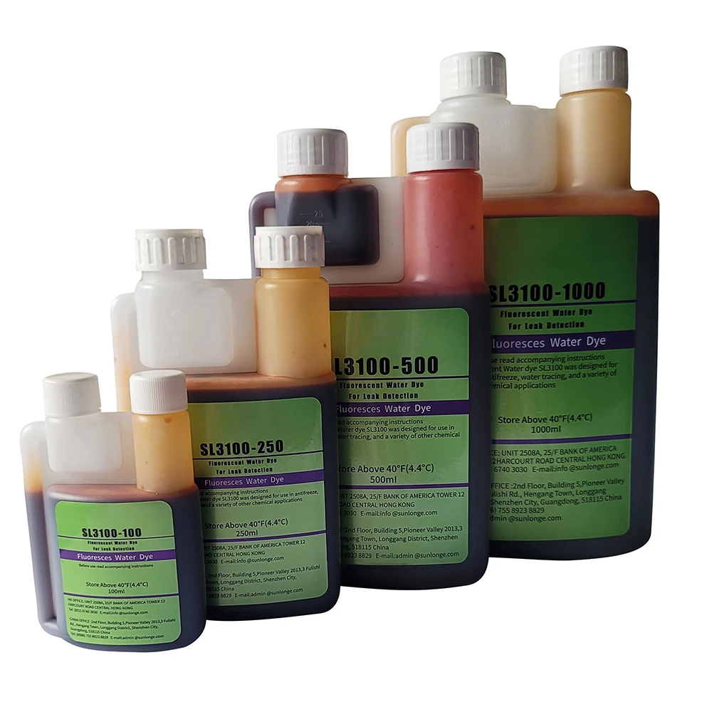 UV reactive leak detection Liquid Fluid Dye UV Leak and tracing dye UV Water Tracer Dye  for water leak detection