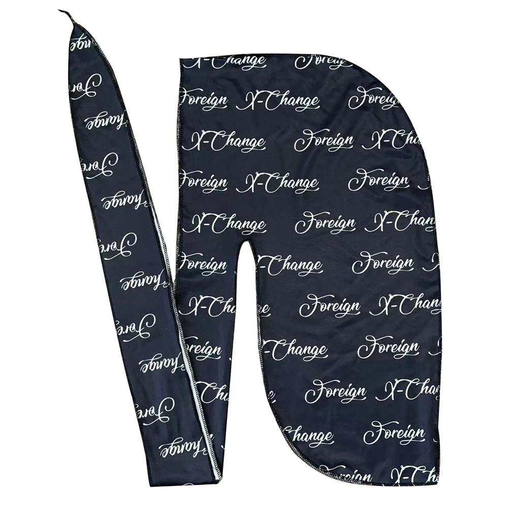 Multi Colors Custom Durag Factory Hot Sale Silky Durag Hair Accessories African Head Wraps Du Rag For Men Headwear