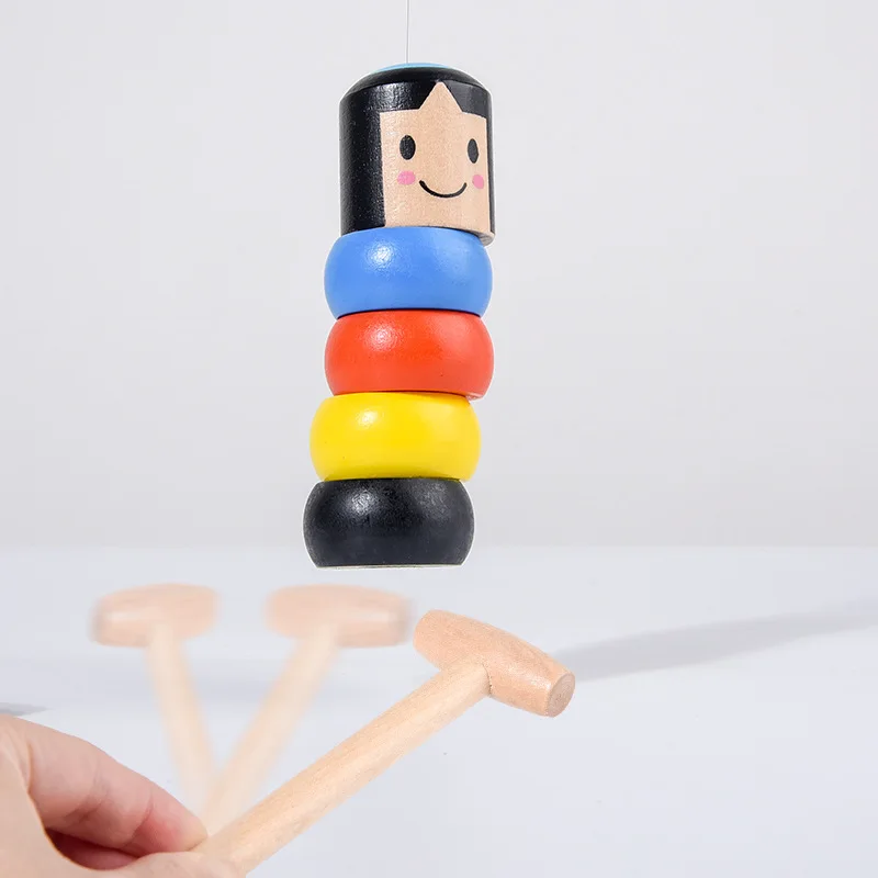 Деревянная игрушка-животное новинка 2021 Небьющийся деревянный Мужской волшебный игрушечный неувядающий дарум волшебные трюки магические реквизиты для сцены деревянные