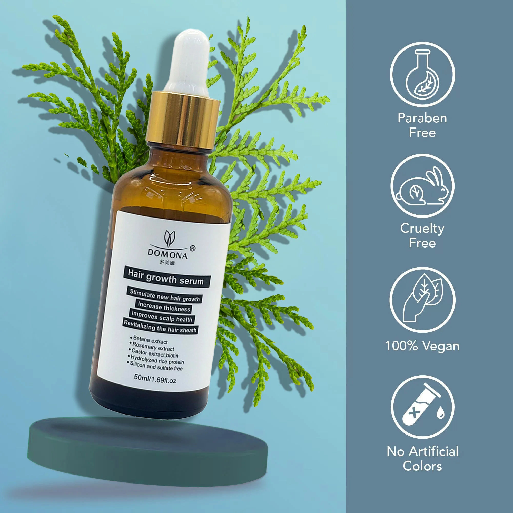 Popular Hair Growth Set Products Rosemary Castor Oil Anti Hair Fall Control Ginger Shampoo & Conditioner & Herbal Essence Oil