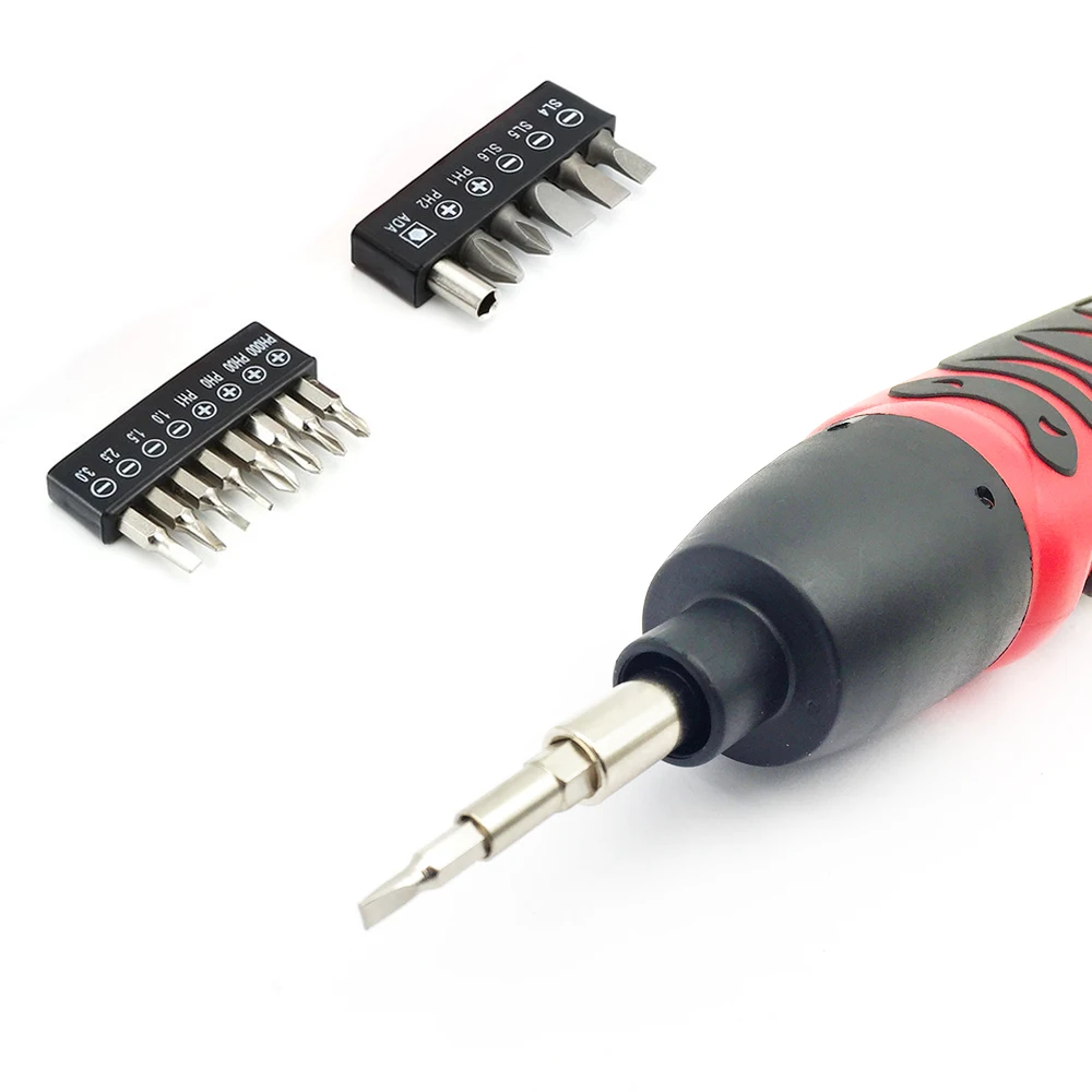 KCS12B-S14B 6V AA battery powered Cordless Screwdriver 14pcs 25mm bits blister package home use DIY wholesale tools kit