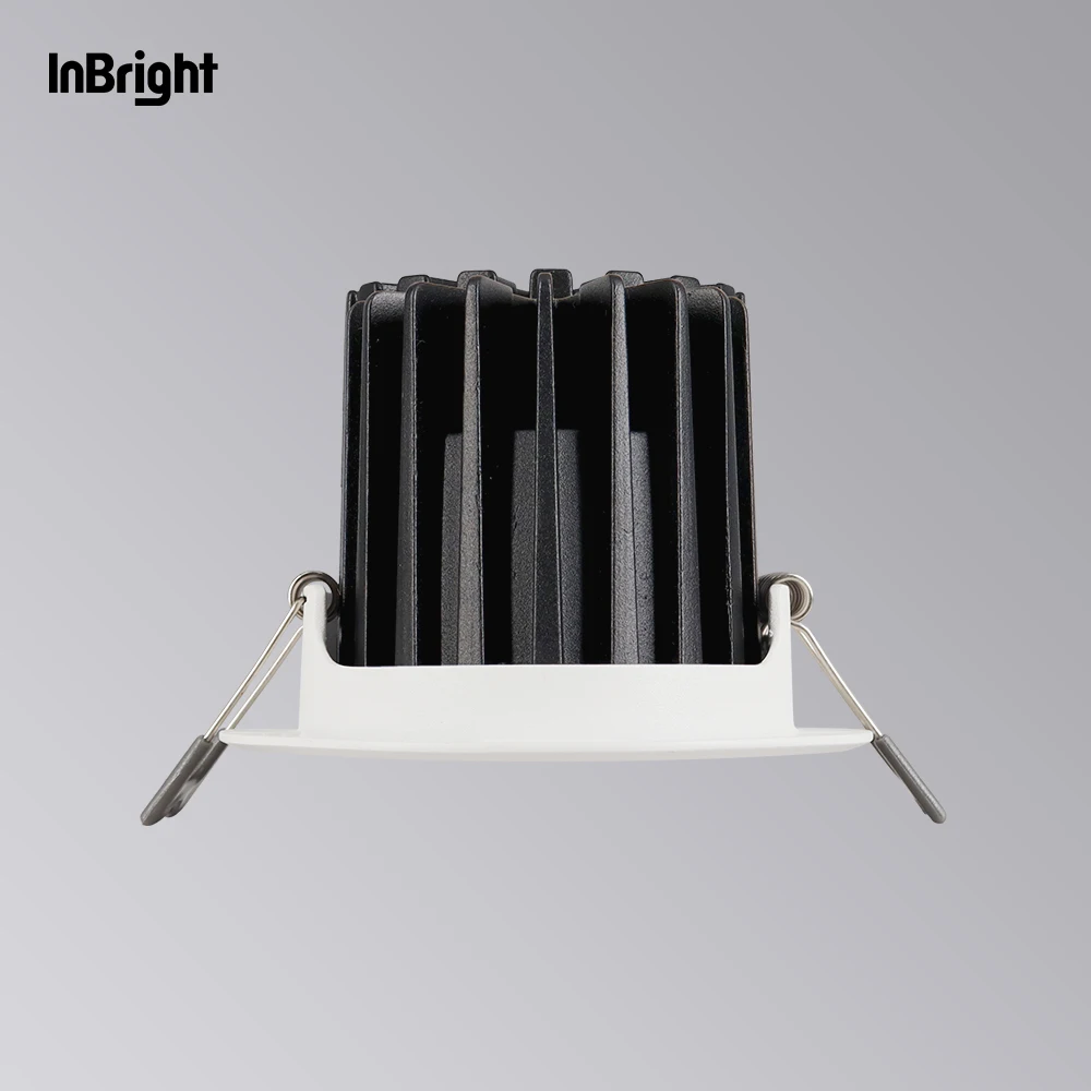 Anti Glare Recessed LED Spot Light Round Ceiling Spotlight 10W 15W 25W CCT Dimmable Downlight