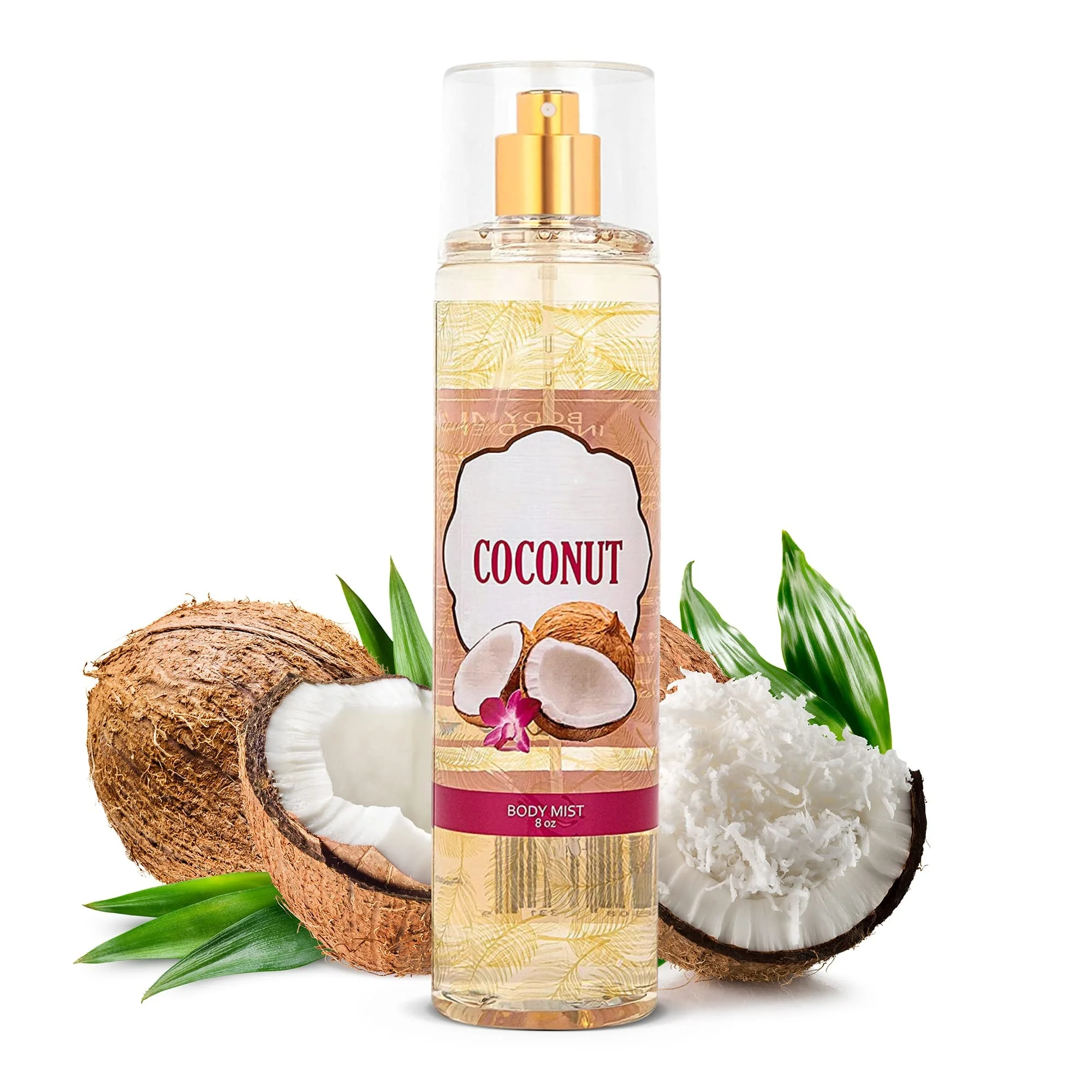 8oz Luxurious Coconut Body Mist Fine Fragrance Women Warm & Cozy Luxury Scented Gifts & Presents Body Spray