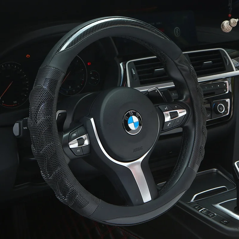 3D honeycomb type Universal Leather Car Steering Wheel Cover