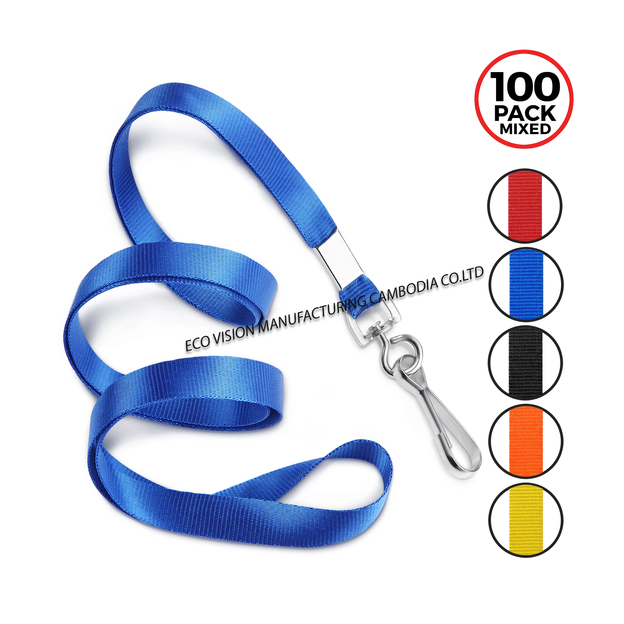 Minimum Order Manufacturer Cheap Factory Direct Supply Sport Team Wholesale Polyester Neck Lanyard With Logo From Cambodia