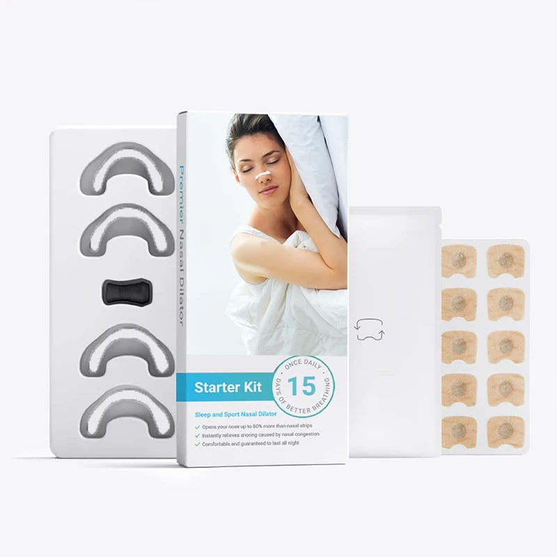 Customized Extra Strength Boost Oxygen Improve Sleep Quality Anti-Snoring Right Breathing Magnet Nose Magnetic Nasal Strips