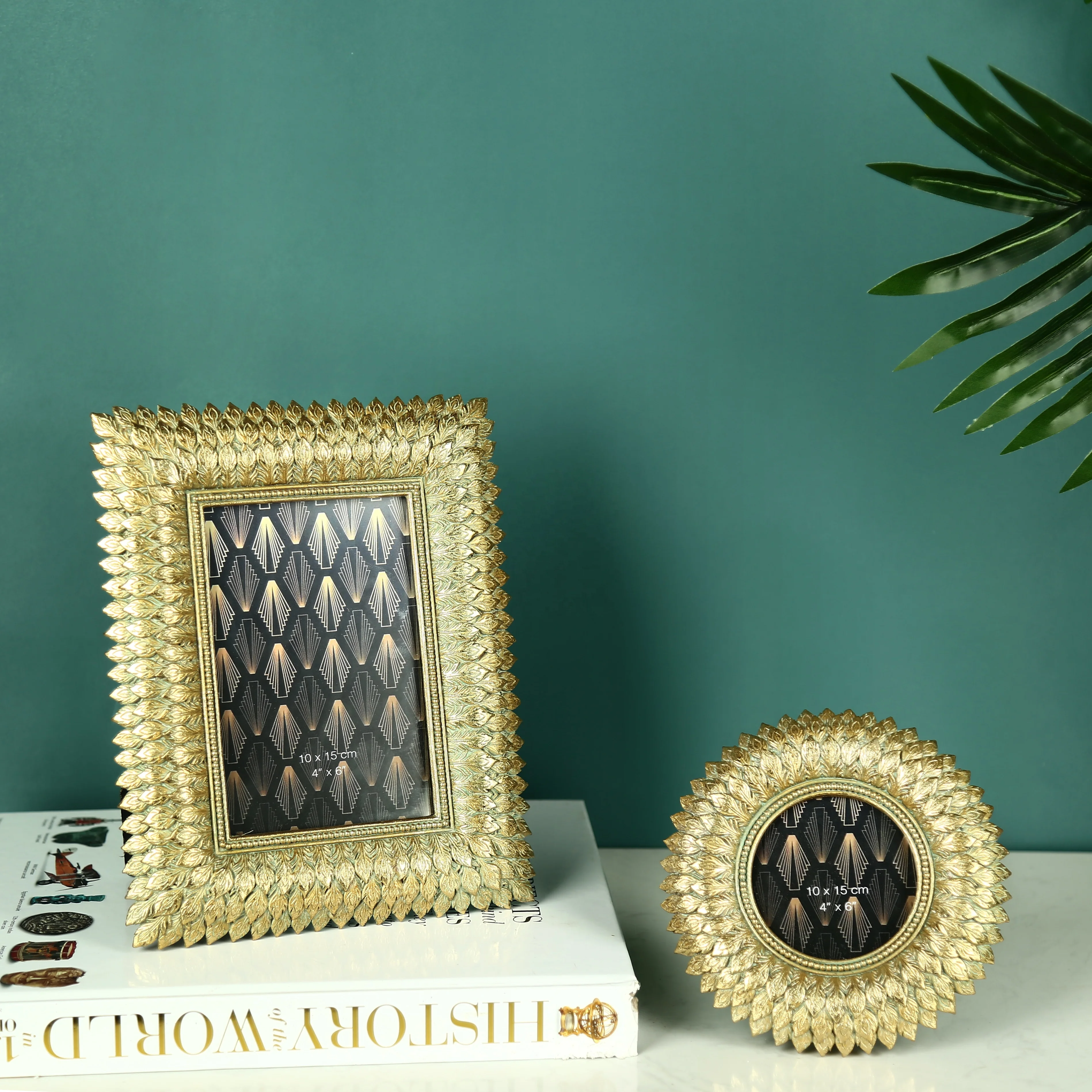 
Wholesale Cheap Feather Resin Photo Picture Frame With Customized size 