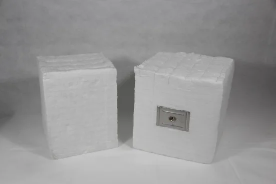 Огнеупорная подкладка сжатого керамического волокна модули для термостойкого