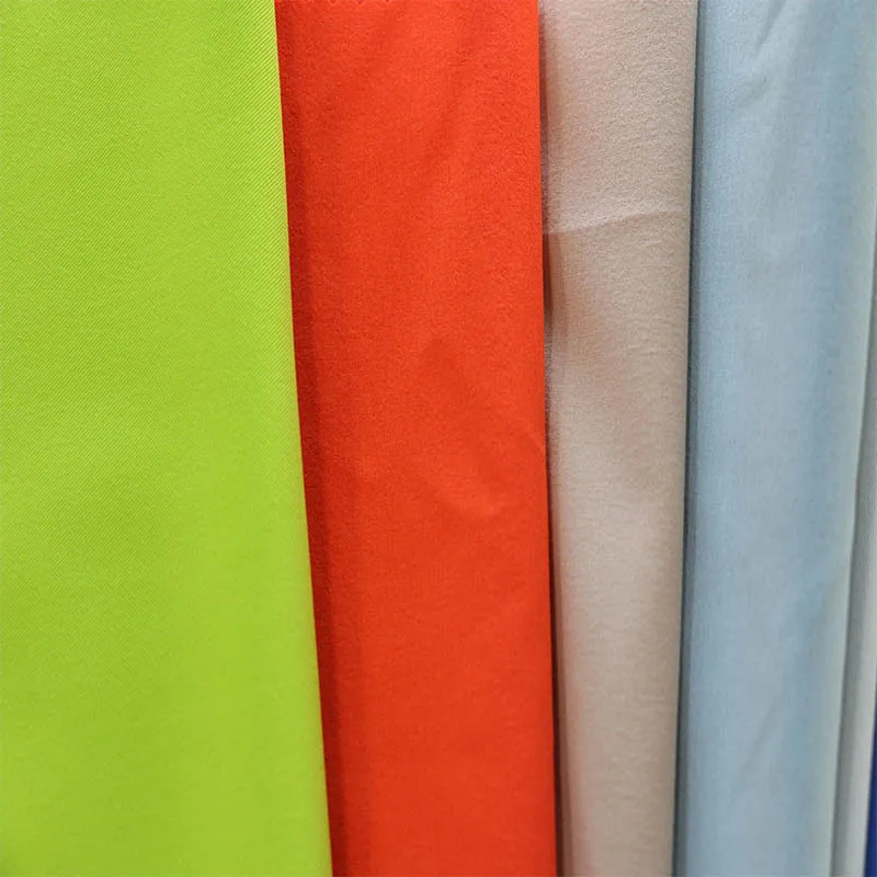 100D+40D 130g polyester fabric for  Skin-friendly comfort 95 Polyester 5 Spandex Jacket school uniform overalls fabric