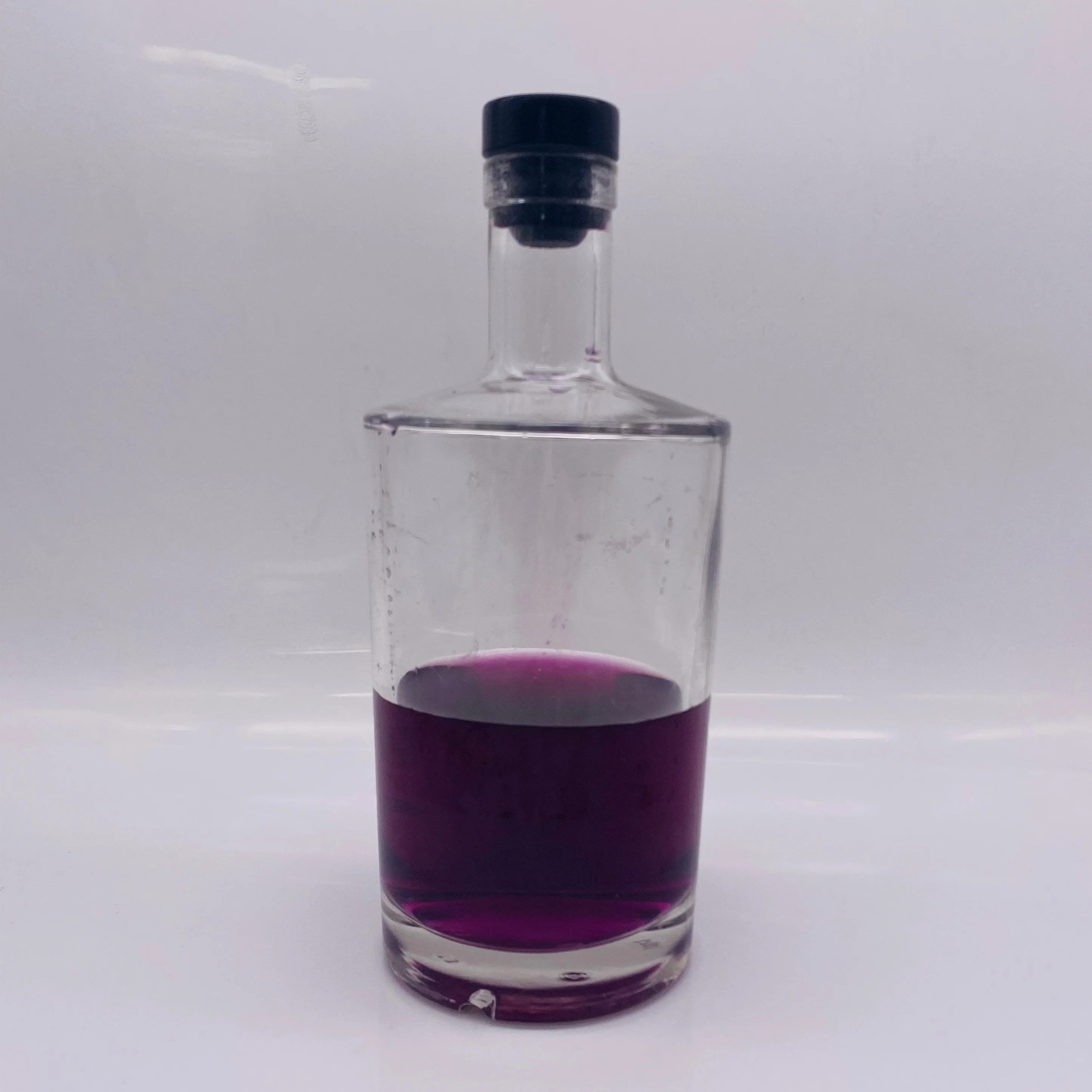 mini 30ml 50ml 100ml tube beverage wine glass bottle with colorful aluminum screw caps vials