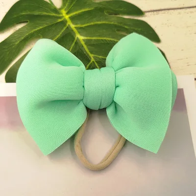 
20 Colors Baby Girl Space Cotton Headband Fashion Soft Candy Color Bohemian Bow Girl Infant Hair Accessories Headband 