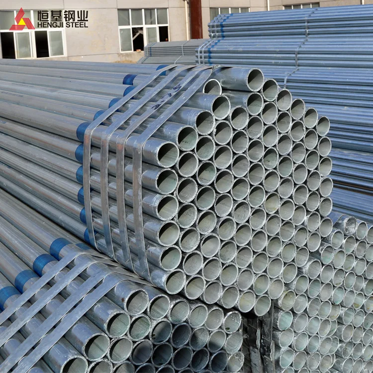 Large Stock Hot dipped Galvanized steel pipe Hot Dipped Galvanized Steel Tube