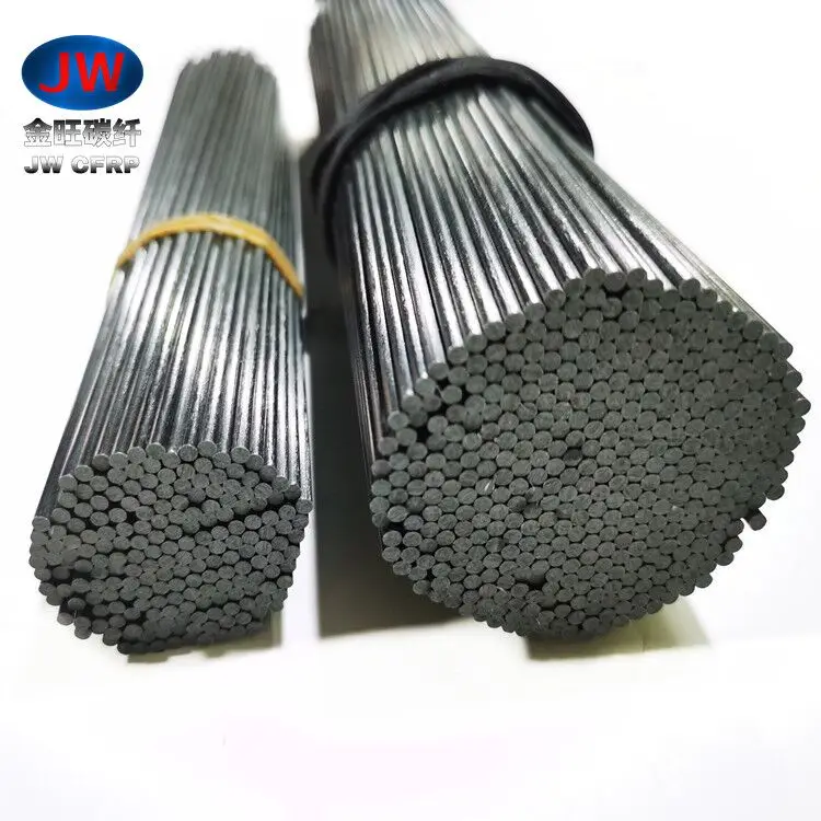 Customized High Strength 1mm 1.5mm 1.8mm 2mm 3mm 3.5mm 5mm 6mm 8mm 9mm 9.5mm Solid Carbon Fiber Rod