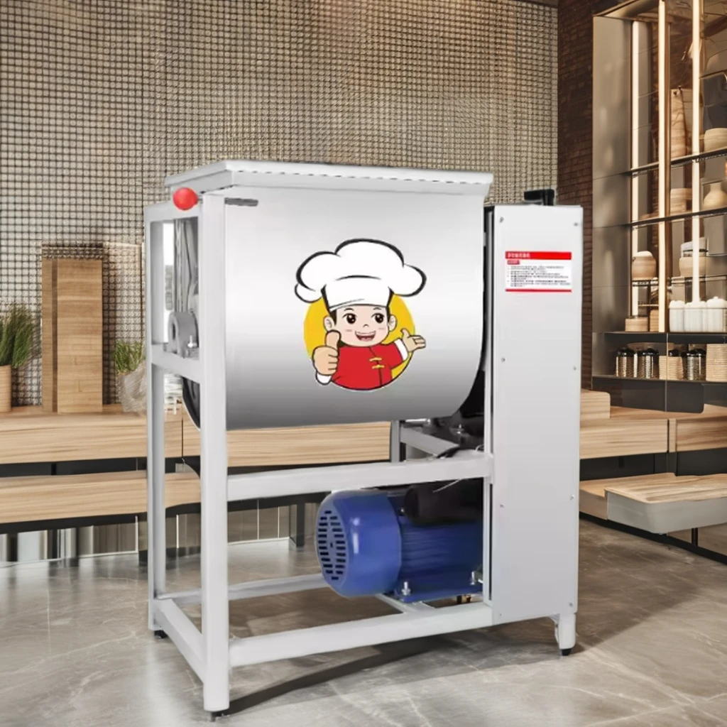 Popular Commercial Dough Flour Mixer Kneading Machine 100kg Digital Automatic Cake Biscuit Flour Mill Meat Corn Wheat Milk Nuts