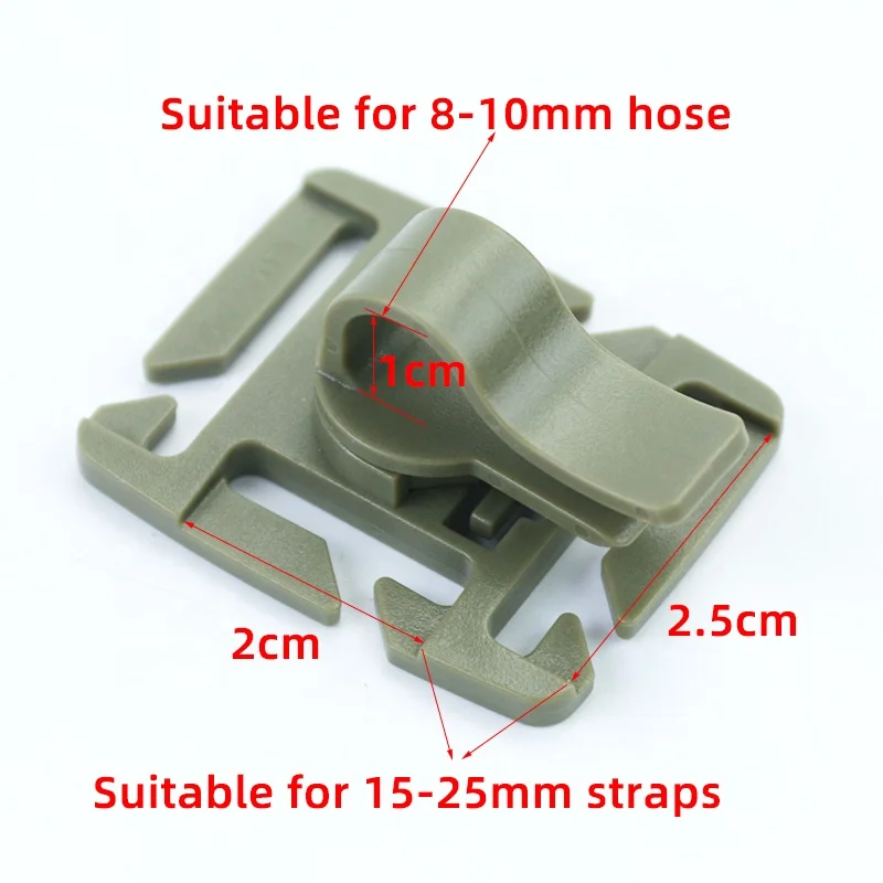 Hose Clamp Water Pipe Clamps Hydraulic Hose Clamp  Outdoor Mountaineering Water Bag Tube Trap Plastic Hose Connector With Clips