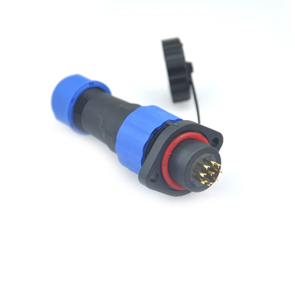 Manufactory wholesale 6pin socket connector plastic ip68 electric bike waterproof cable quick auto connector