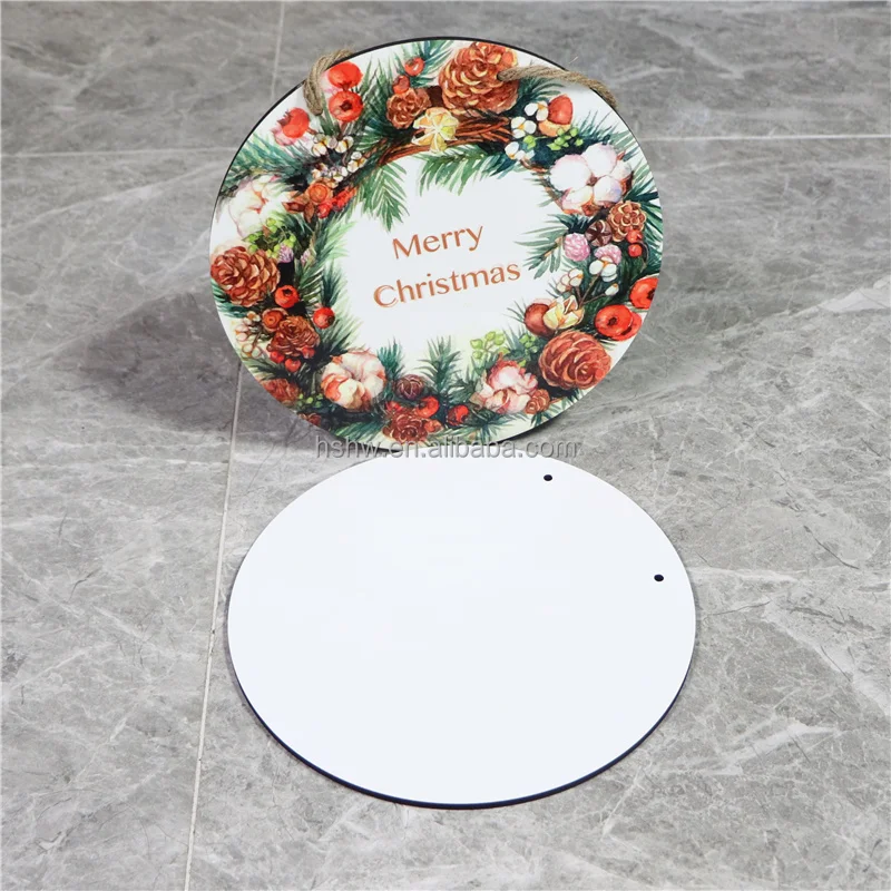 Прямая поставка с завода 10 дюймов круглые деревянные МДФ пустые сублимационные дверные