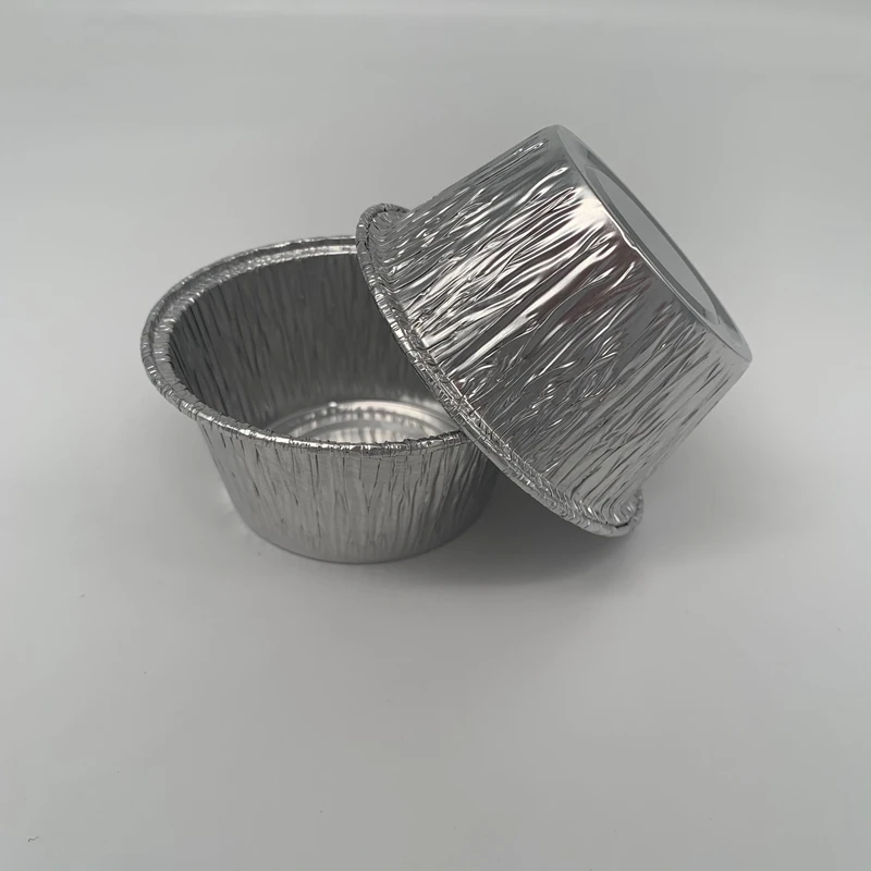 
Factory shallow large round food packaging baking pizza hand popcorn disposable bakeware 6 cups with aluminum foil 