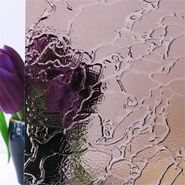 Clear Ultra Clear Muro Bronze Grey Muro Karatachi Nashiji Pattern Glass Bathroom Kitchen Living Room Industrial Flat Decorative