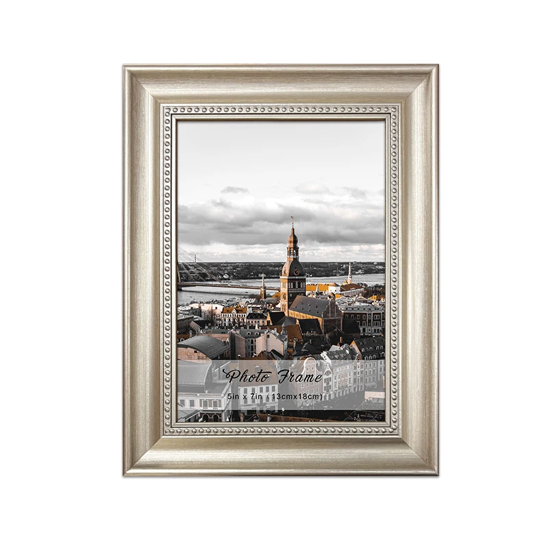 Custom Family PS Plastic Tabletop Display Picture Photo Frame With Easel
