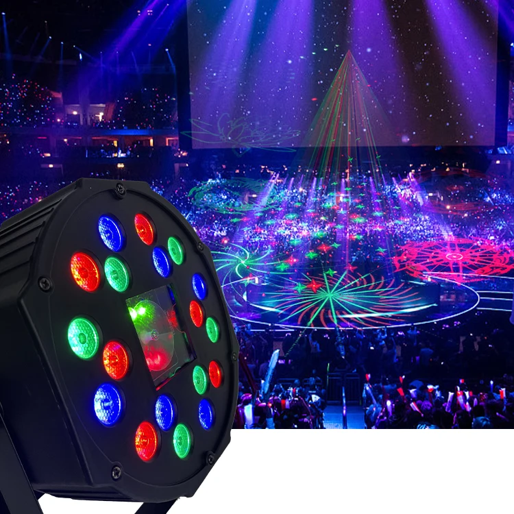 18 RGB color Party Event laser disco LED lights stage Laser Lamp