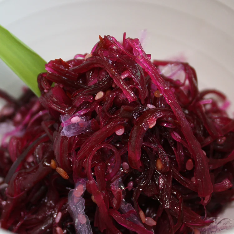 Готовые к употреблению морепродукты Халяль закуски приправленные вакаме красные водоросли продукт