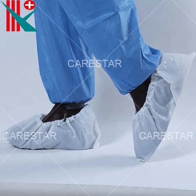
Disposable CPE Shoe Cover / Over Shoe, Diamond Embossing 