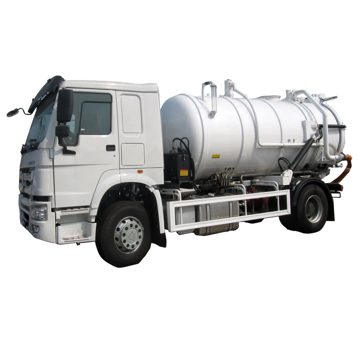 Китайский Вакуумный Очиститель Sinotruk HOWO 4X2 290HP 6 колес 10 куб. М резервуар для высокопрочной промывки канализации грузовик всасывания сточных