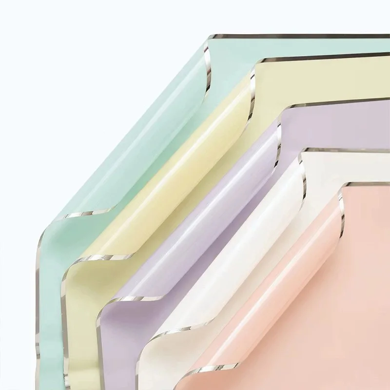 Silver Ion Thickened Opp Wrapping Paper Waterproof Floral DIY Bouquet Wrap for Flower Shops Fog Film Single Side Coated