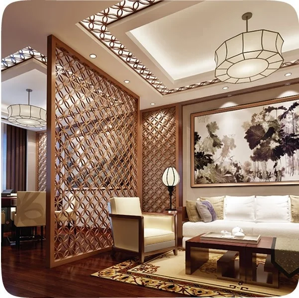 Damp-proof Decorative Stainless Steel Home Room Divider Partition Metal Screen Panel
