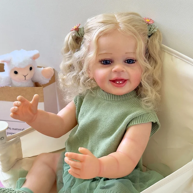 55cm realistic full body silicone vinyl real newborn baby toddler doll gifts lifelike soft touch reborn dolls for small children